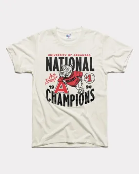 1994 Champs Arkansas White T-Shirt