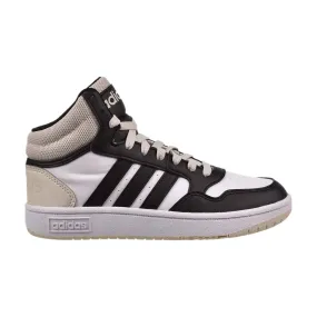 Adidas Hoops 3.0 Mid Kids' Shoes White-Black-Beige