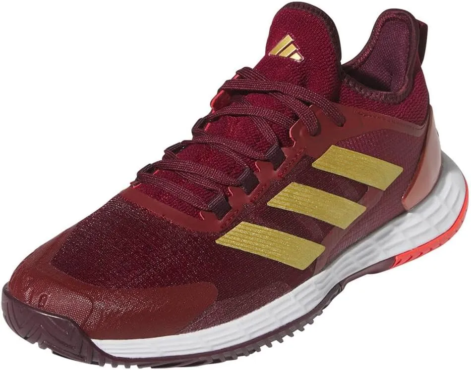 adidas Men's Adizero Ubersonic 4.1 Tennis Shoes Sneaker, Team Collegiate Burgundy/White/Team Maroon 2, 8.5