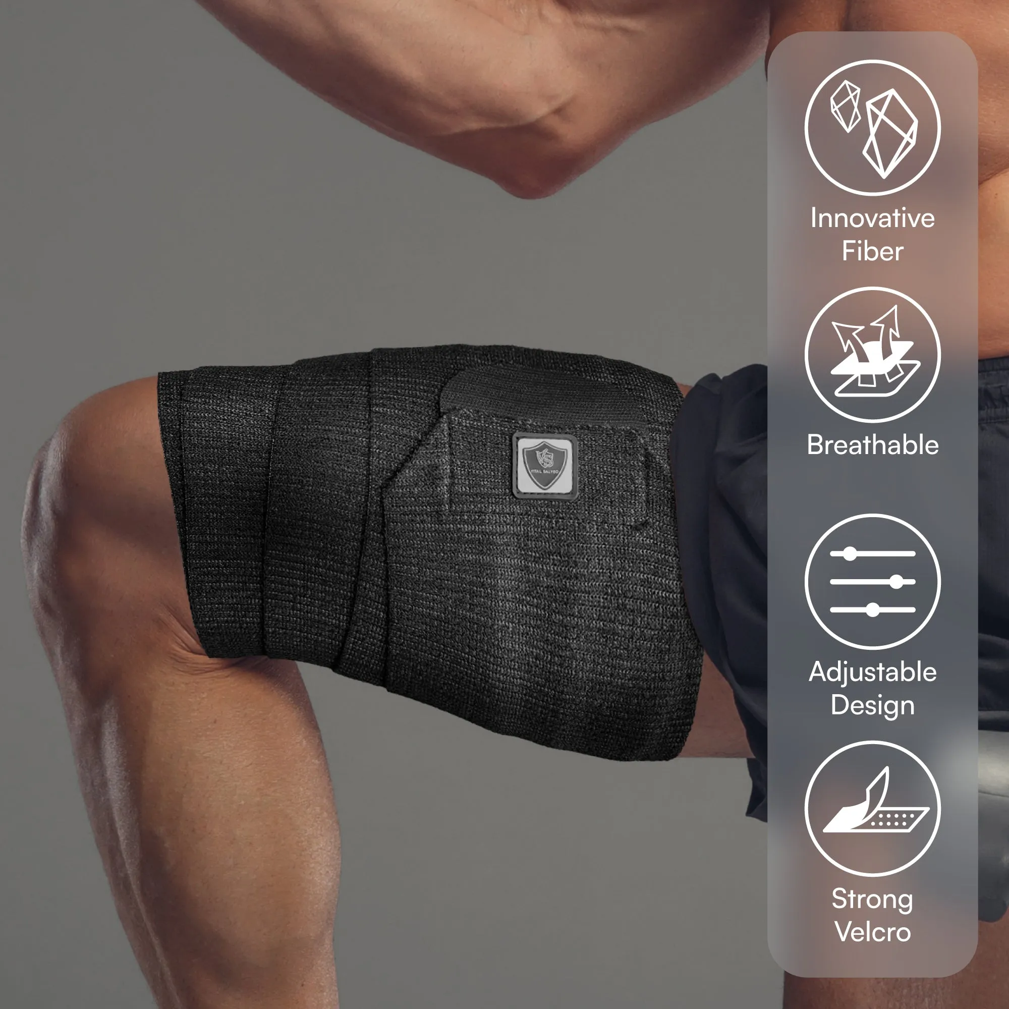 Adjustable Elastic Compression Leg Bandage Wrap (1PC)-5.5"*70"
