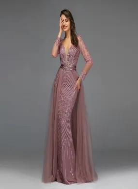 ALIZA - Luxe Sequined Sparkle Evening Gown