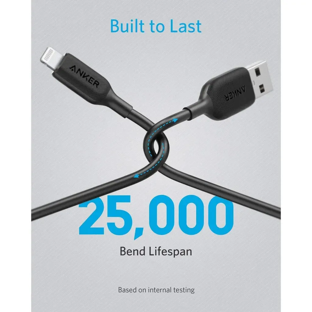 Anker PowerLine III USB A to Lightning Cable Fast Charging 3ft/0.9m Cable A8812