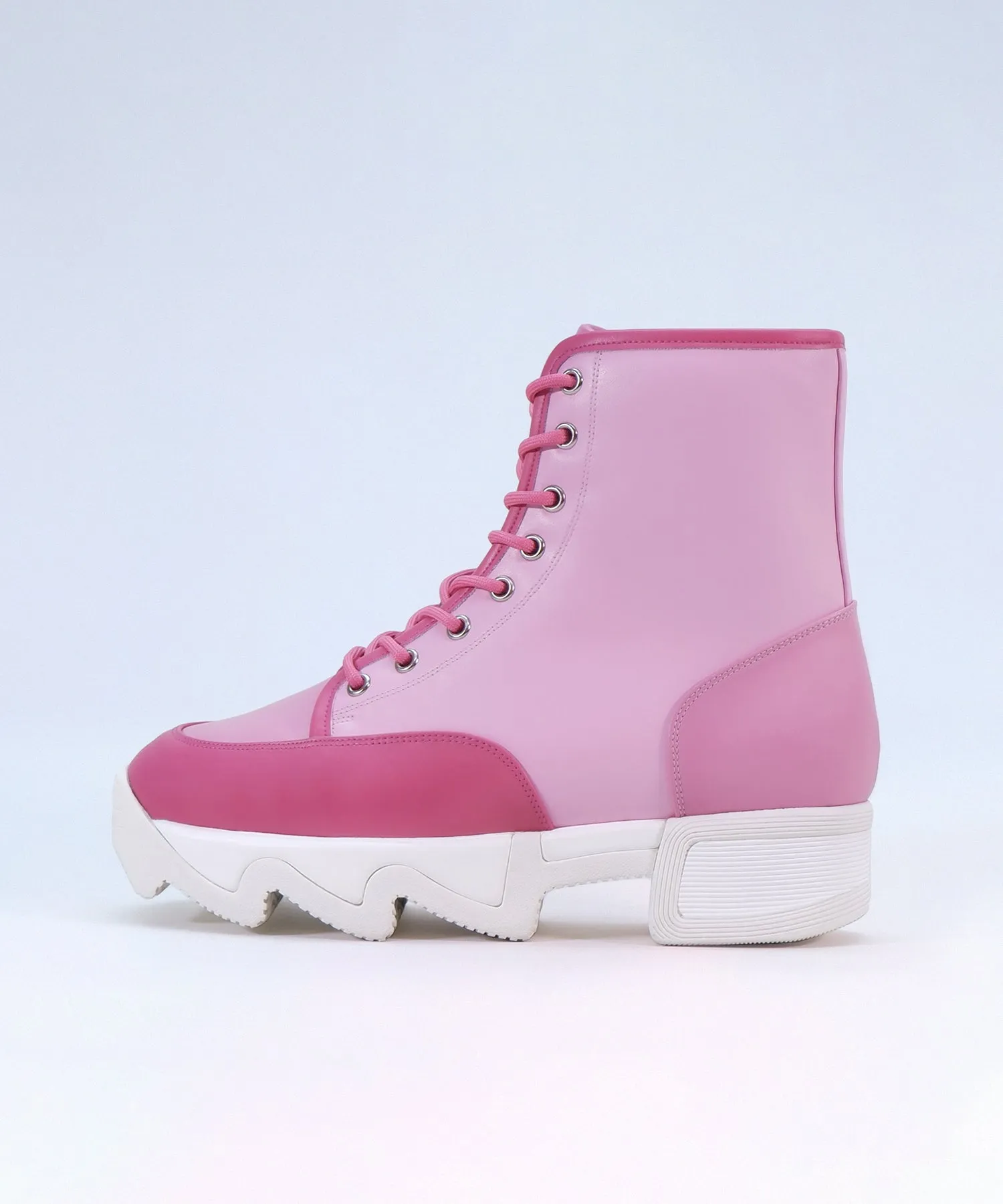 Arom Pink Lace-Up Boot