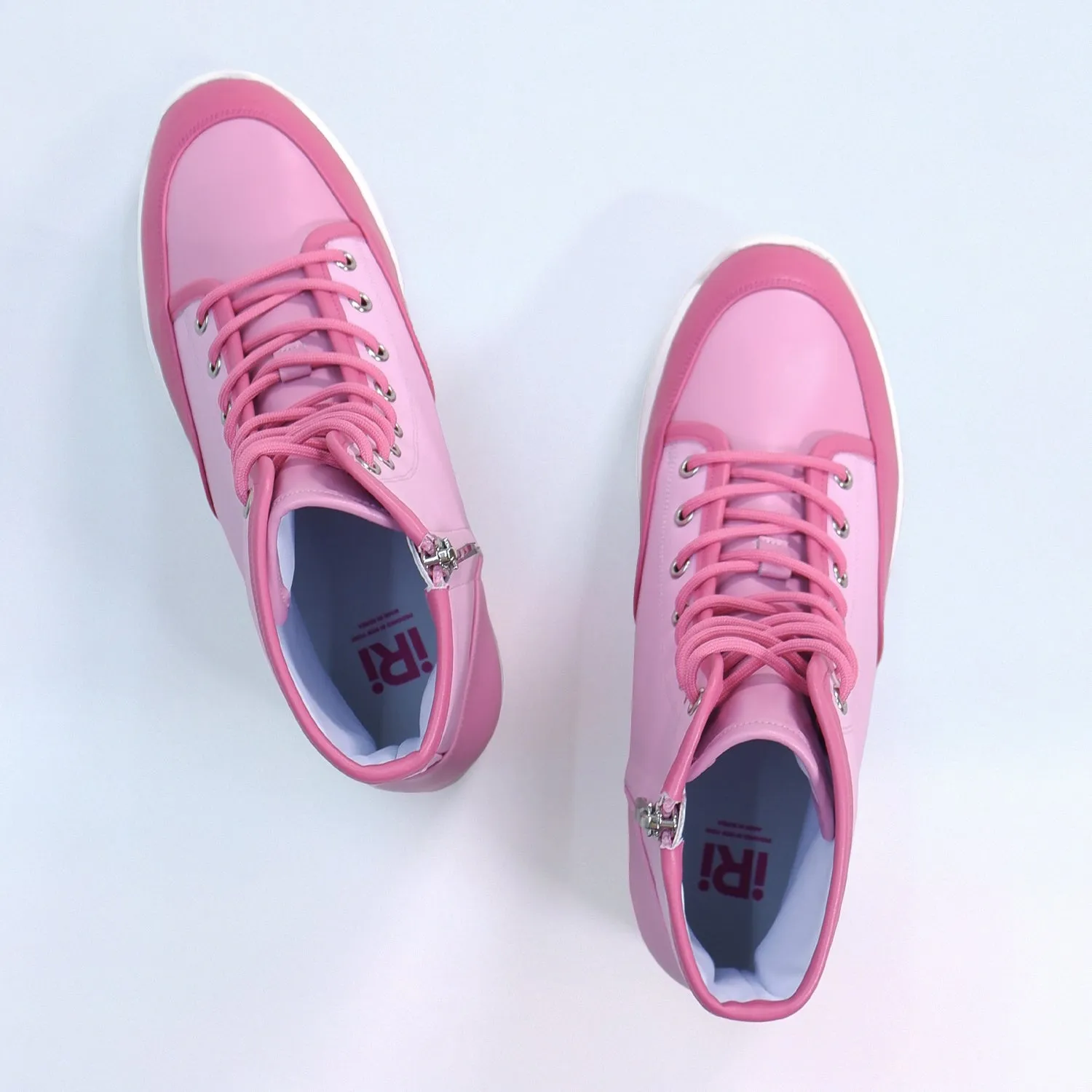 Arom Pink Lace-Up Boot