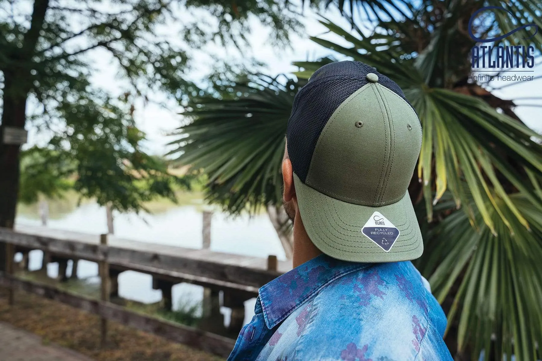 Atlantis Headwear - Sustainable Recy Three Trucker Cap