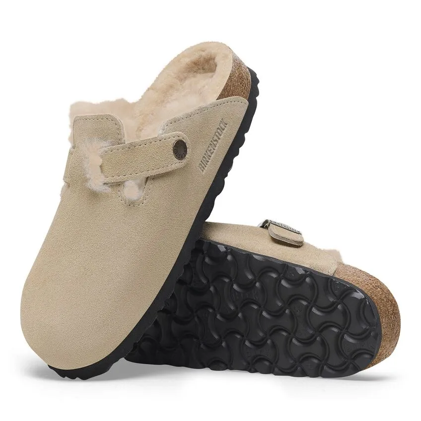 BIRKENSTOCK BOSTON SHEARLING - TAUPE - N1028299