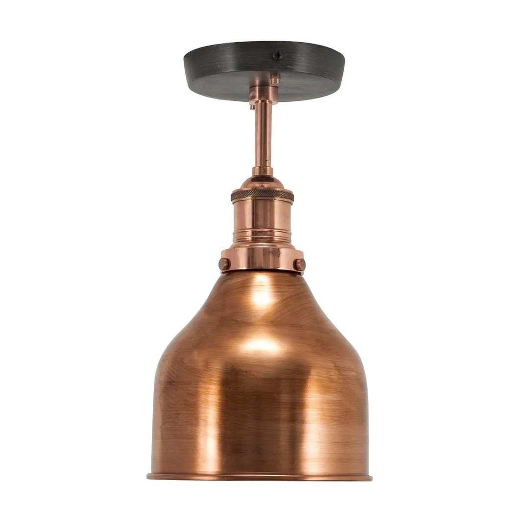 Brooklyn Cone Flush Mount - 7 Inch - Copper - Industville