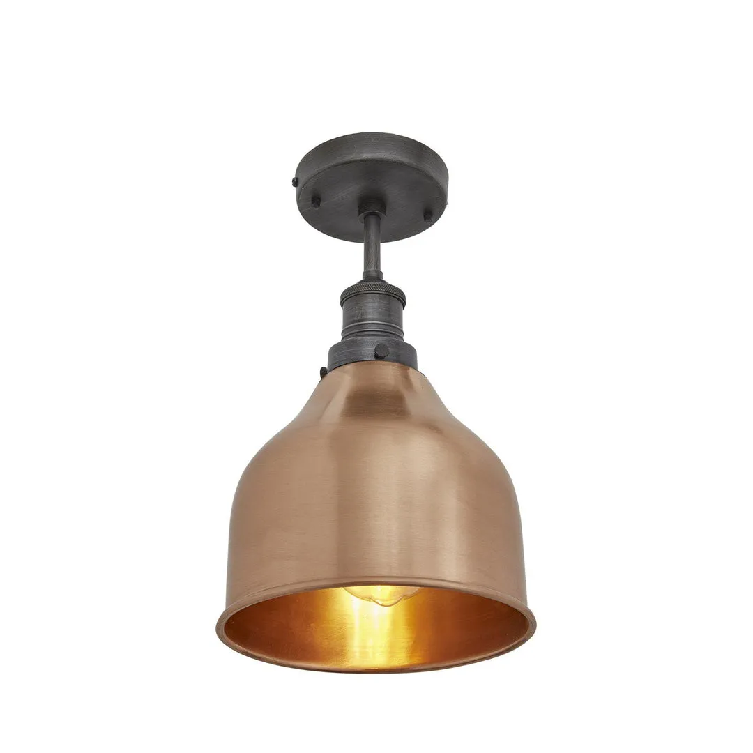 Brooklyn Cone Flush Mount - 7 Inch - Copper - Industville