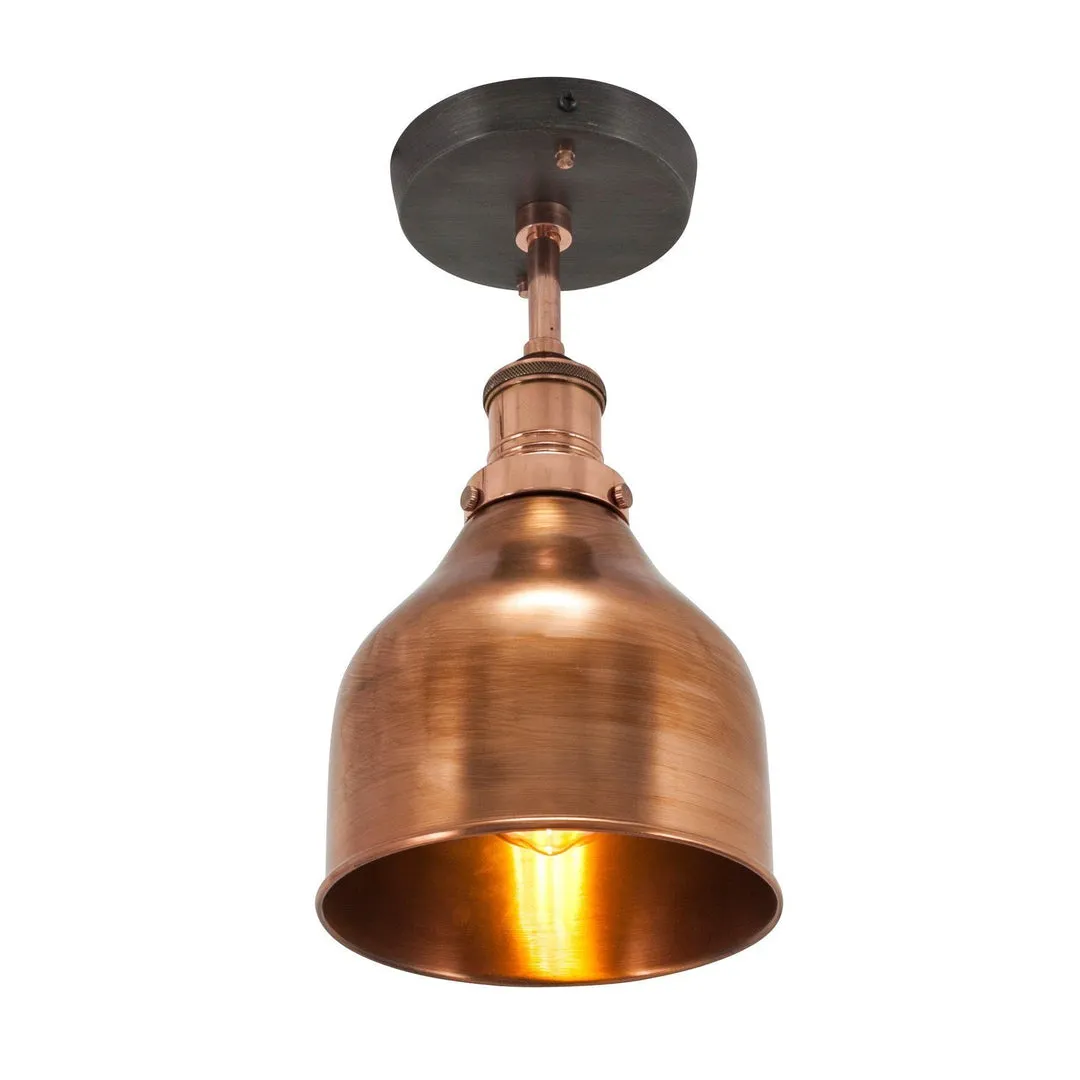Brooklyn Cone Flush Mount - 7 Inch - Copper - Industville