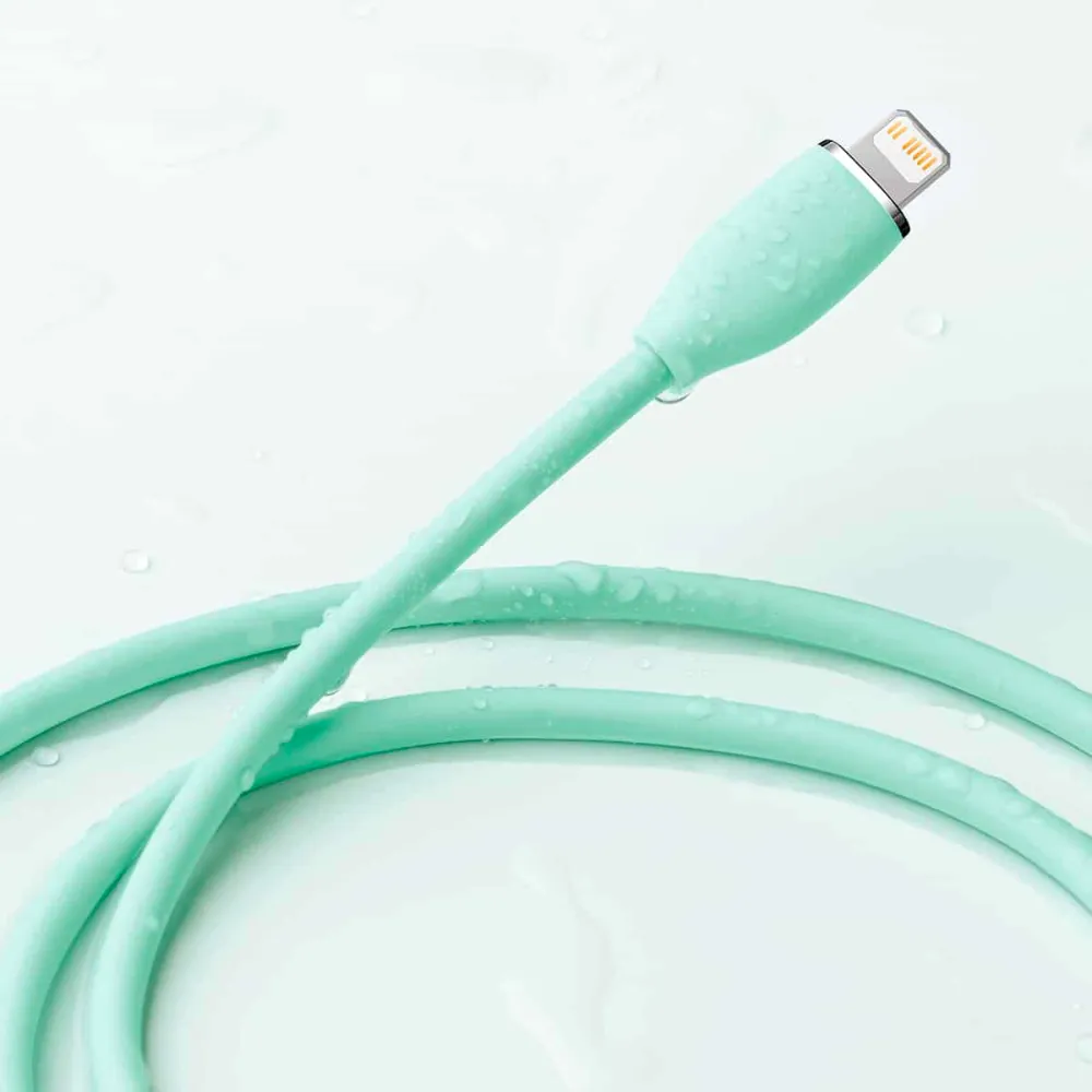 (Buy 1 Get 1) Baseus Jelly Liquid Silica Gel 20W Type-C to iPhone Fast Charging Data Cable (2M) - Blue