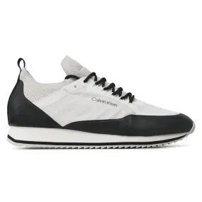 Calvin Klein Low Top Lace Up Nylon Trainer HM0HM00921-BLKWHT
