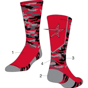 Custom Woodland Camo Crew Socks