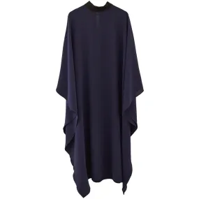 DRESS "BELLA" IN NAVY WITH BLACK NECKLINE