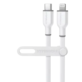 Flexi Pro USB-C to Lightning Soft-Touch Silicone Fast Charge Cable | 10ft | White
