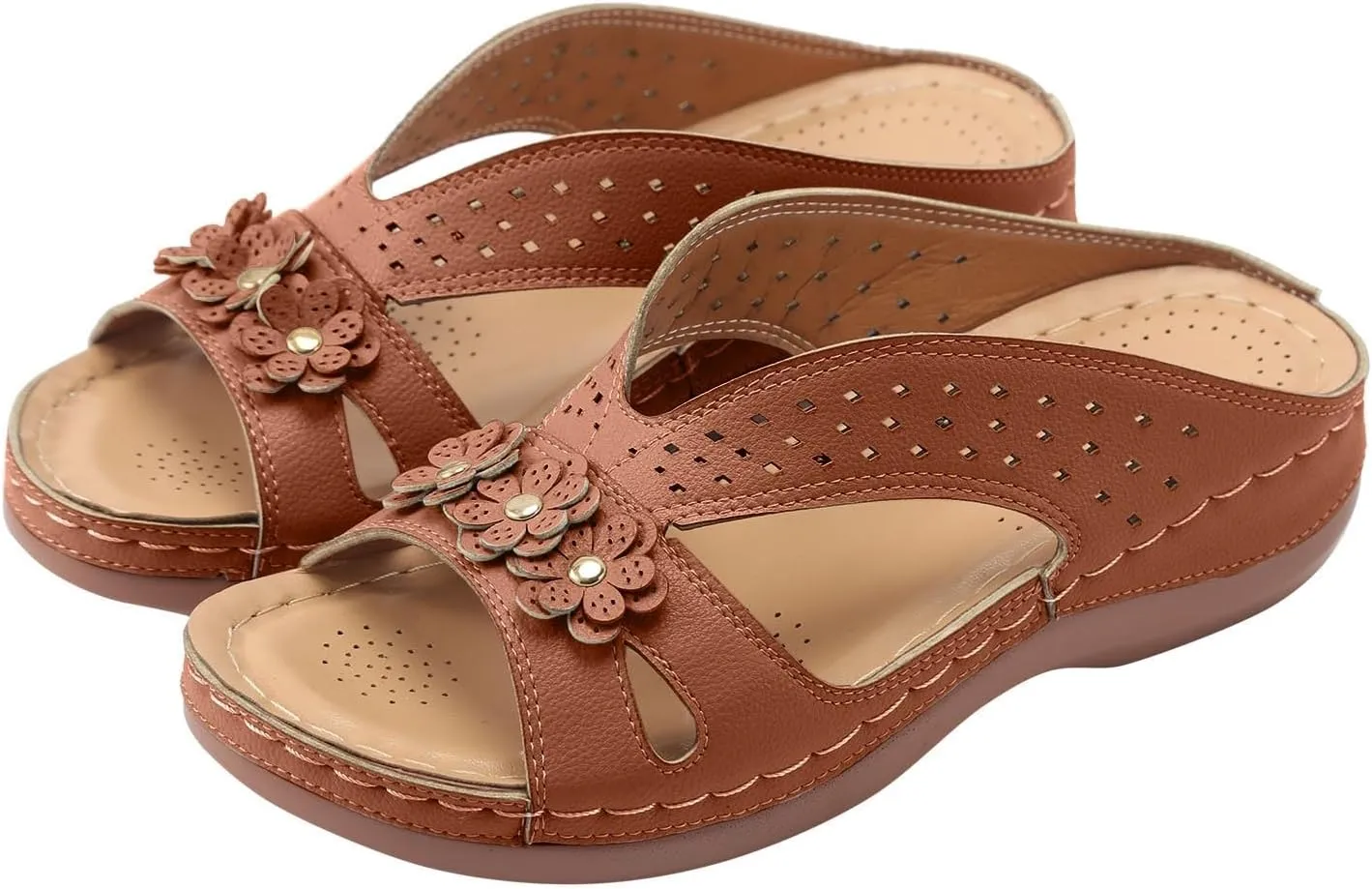 Flip Flops for Women Orthopedic Wedge Sandals Arch Support Sandals Casual Walking Sandal Vacation Slip on Shoes