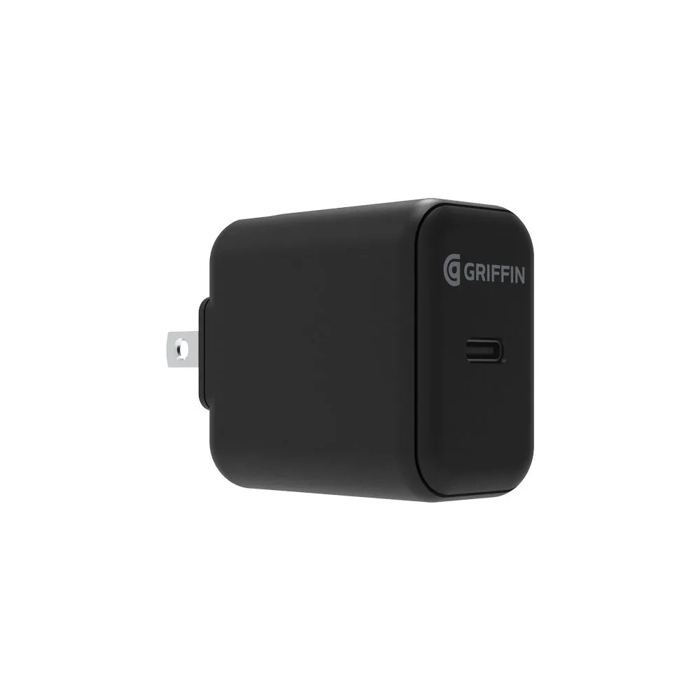 Griffin PowerBlock USB-C PD 18W Wall Charger - Black