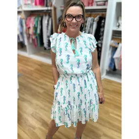 Hatley Layla Dress - Painted Seahorses