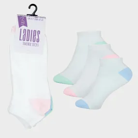 Ladies 3PCK Trainer Socks