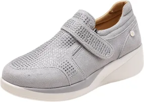 Ladmiple Sneakers For Women Walking Shoes Wide Width Glitter Shoes Slip On Casual Dressy Summer Fashion Flats Loafers