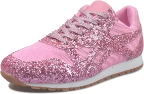 Ladmiple Sneakers For Women Walking Shoes Wide Width Rhinestone Sneakers Slip On Dressy Summer Glitter Sparkly Loafers