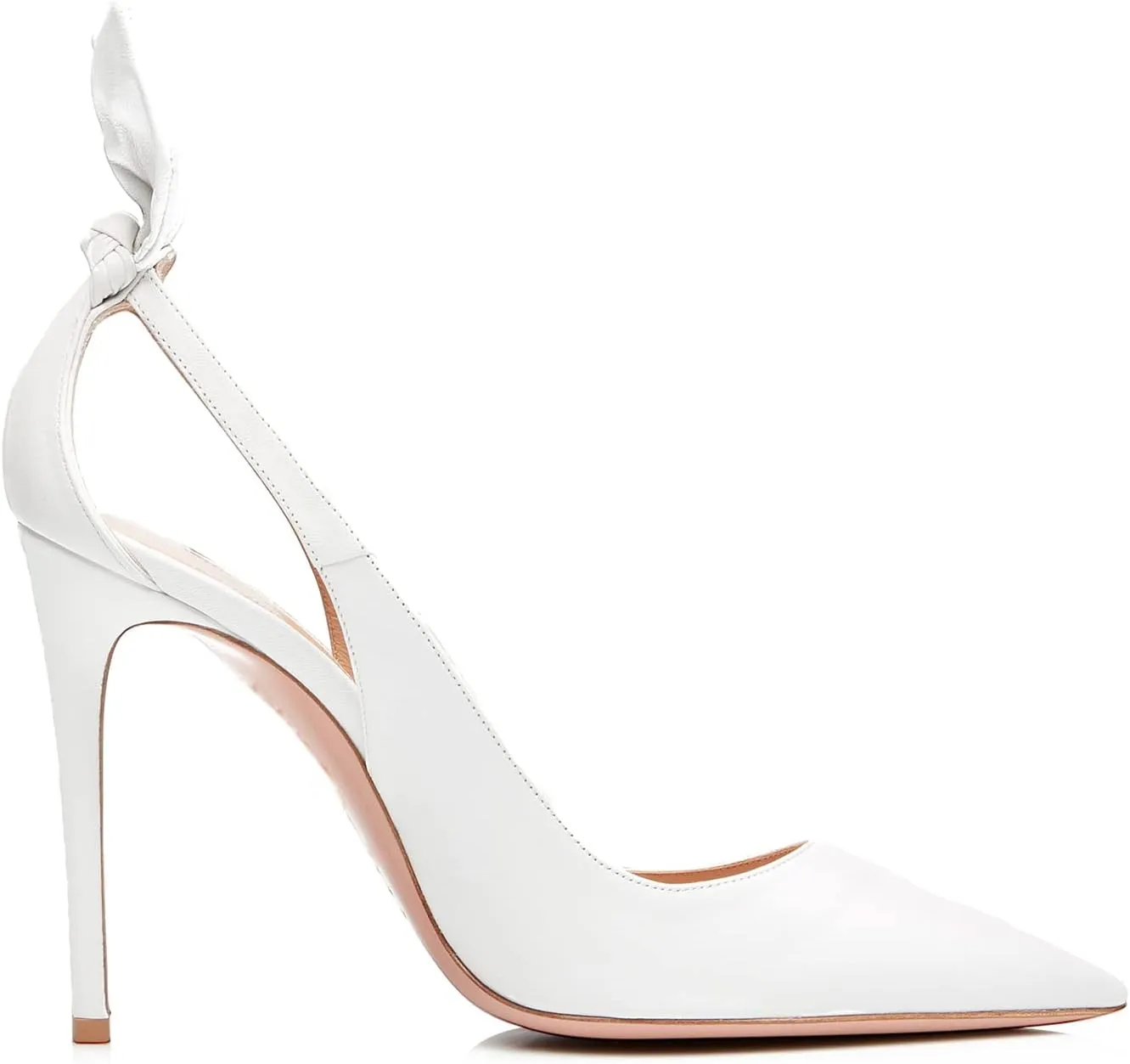 MOOMMO Women Stiletto Heels Pumps with Bow Pointed Toe Dress Pumps 3" Thin High Heel Closed Pointy Toe Sandals Slip On Back Bow Cut-Out Dress Cute Wedding Heels Sexy 4-11 M US