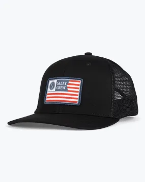 Patriot Black Retro Trucker