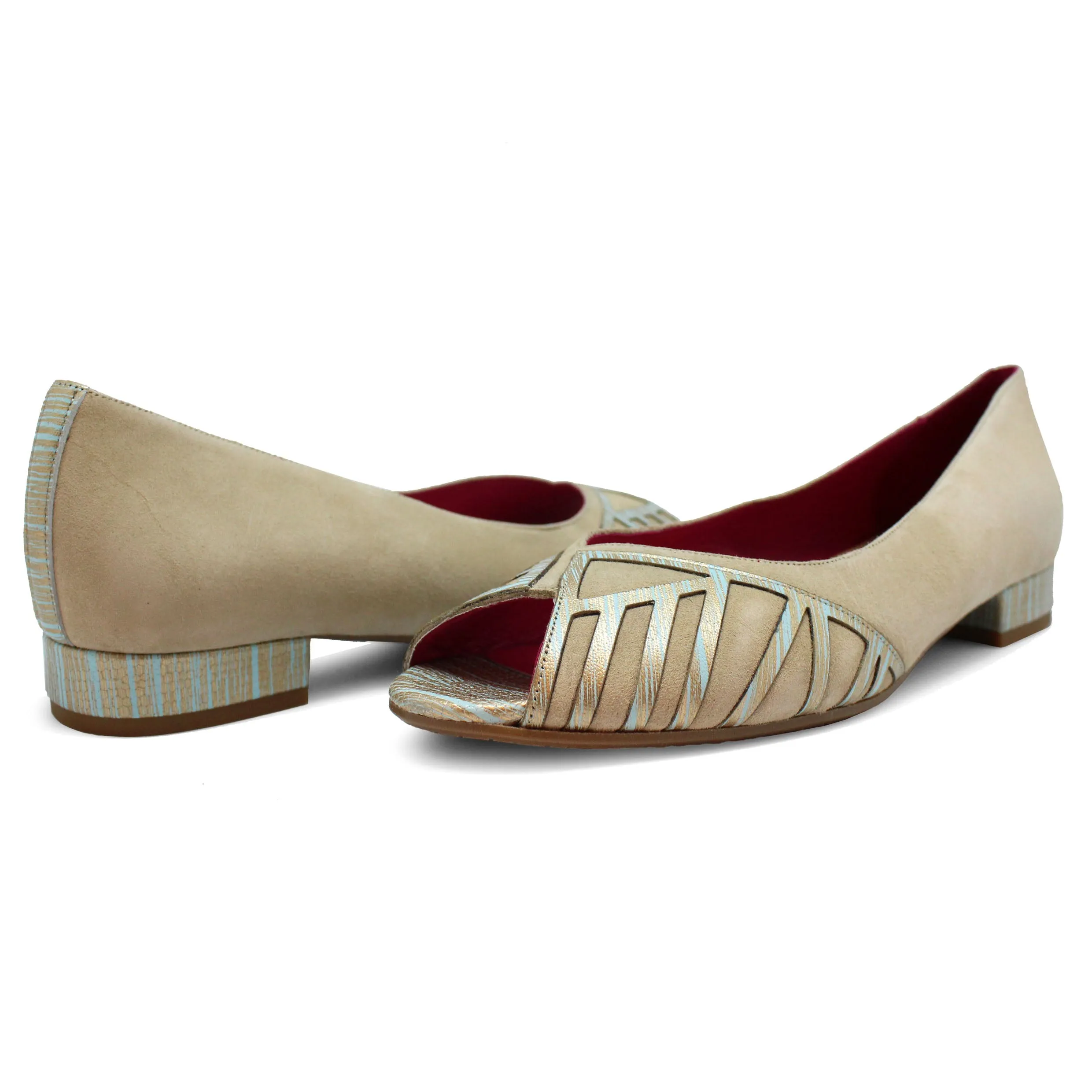 Stylish Flat Shoe in Natural Mint - Comfortable & Eco-Friendly