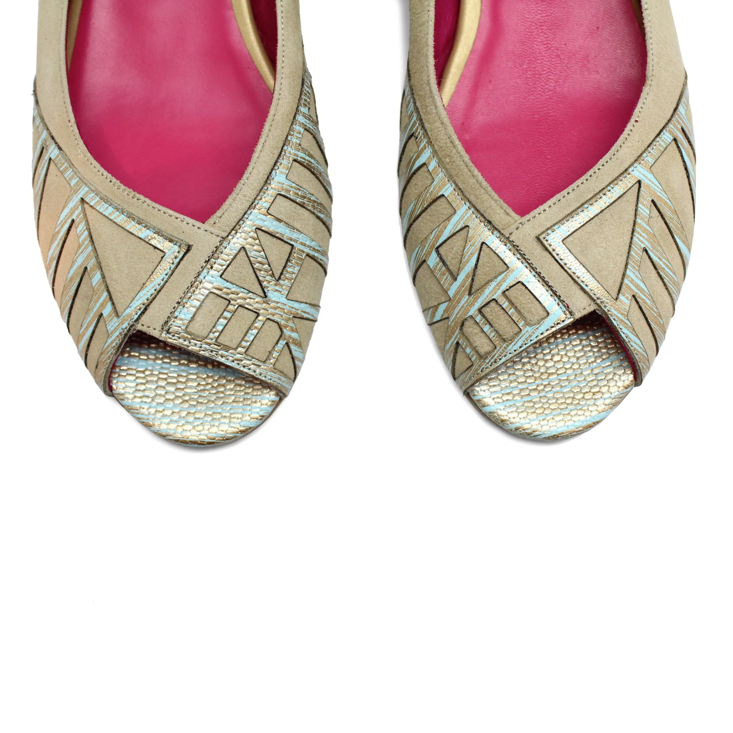 Stylish Flat Shoe in Natural Mint - Comfortable & Eco-Friendly