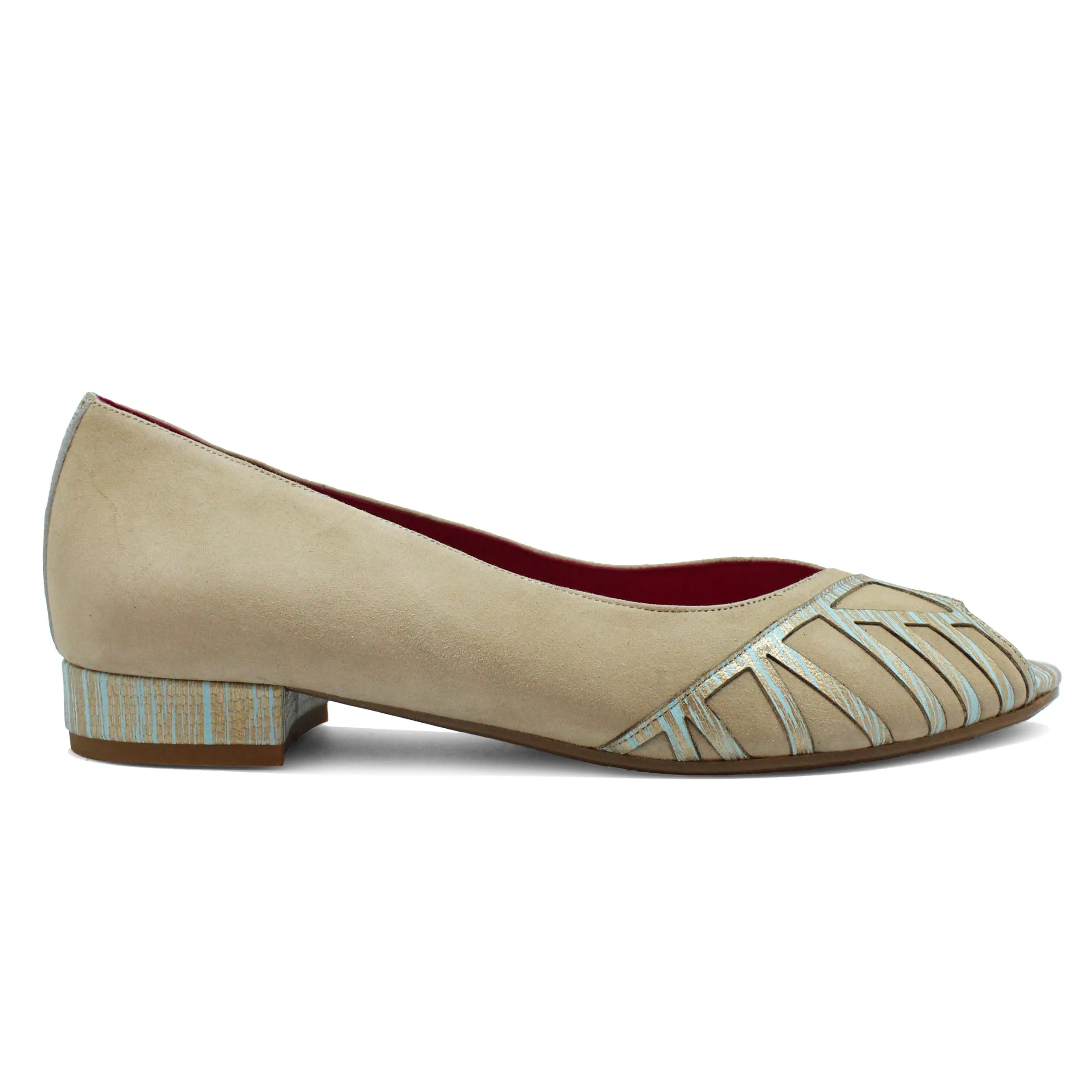 Stylish Flat Shoe in Natural Mint - Comfortable & Eco-Friendly