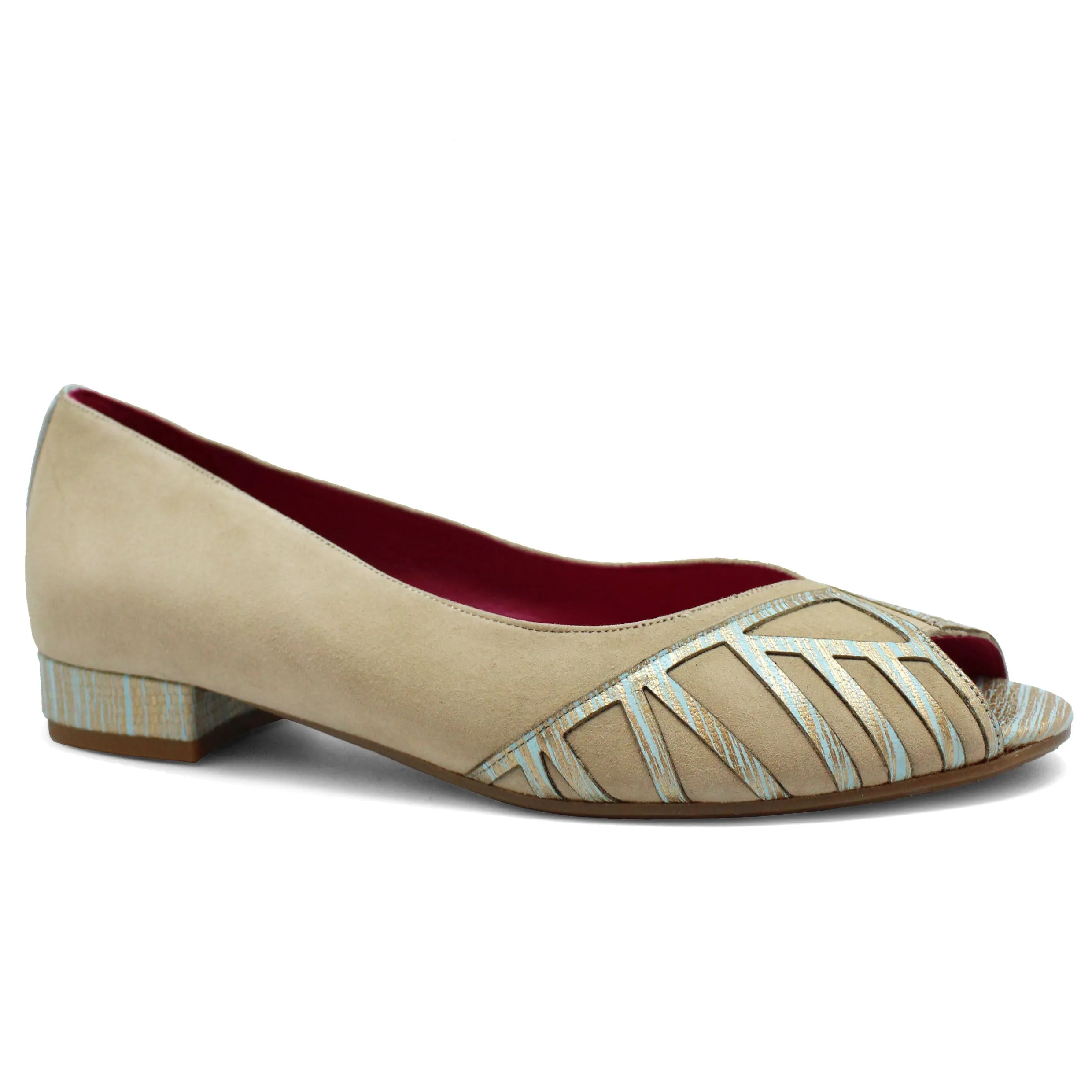 Stylish Flat Shoe in Natural Mint - Comfortable & Eco-Friendly