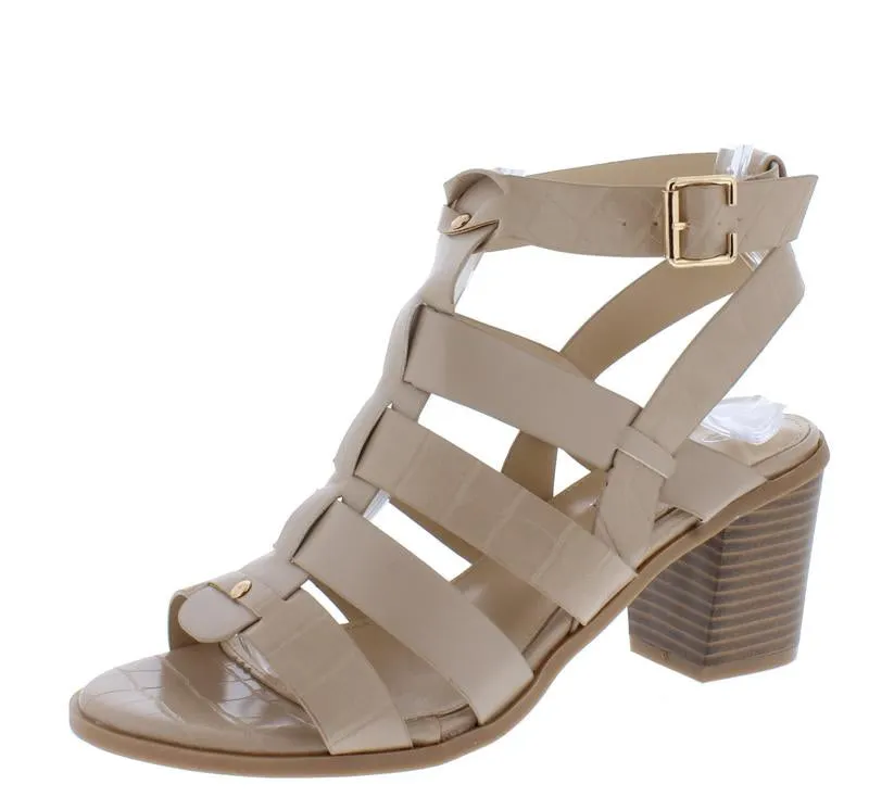 "Rachel" Beige Block heels