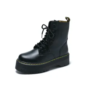 Round Toe Retro Short Boots