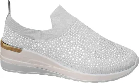Sneakers for Women Walking Shoes Comfy Slip on Sneaker Lightweight Arch Support Tennis Maternity Elderly Standing Comfort Workout Travelling