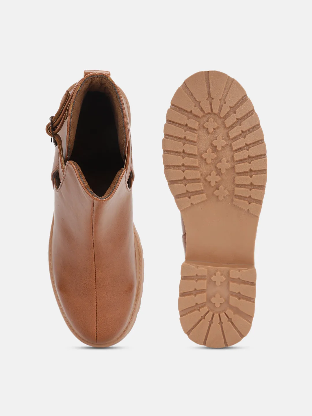 Solid Block Heels (Boots)