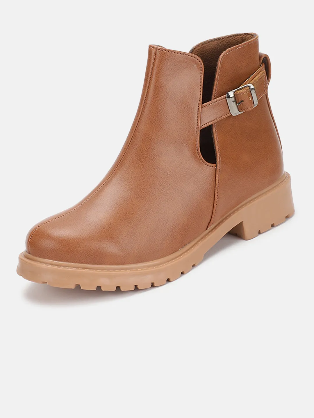 Solid Block Heels (Boots)