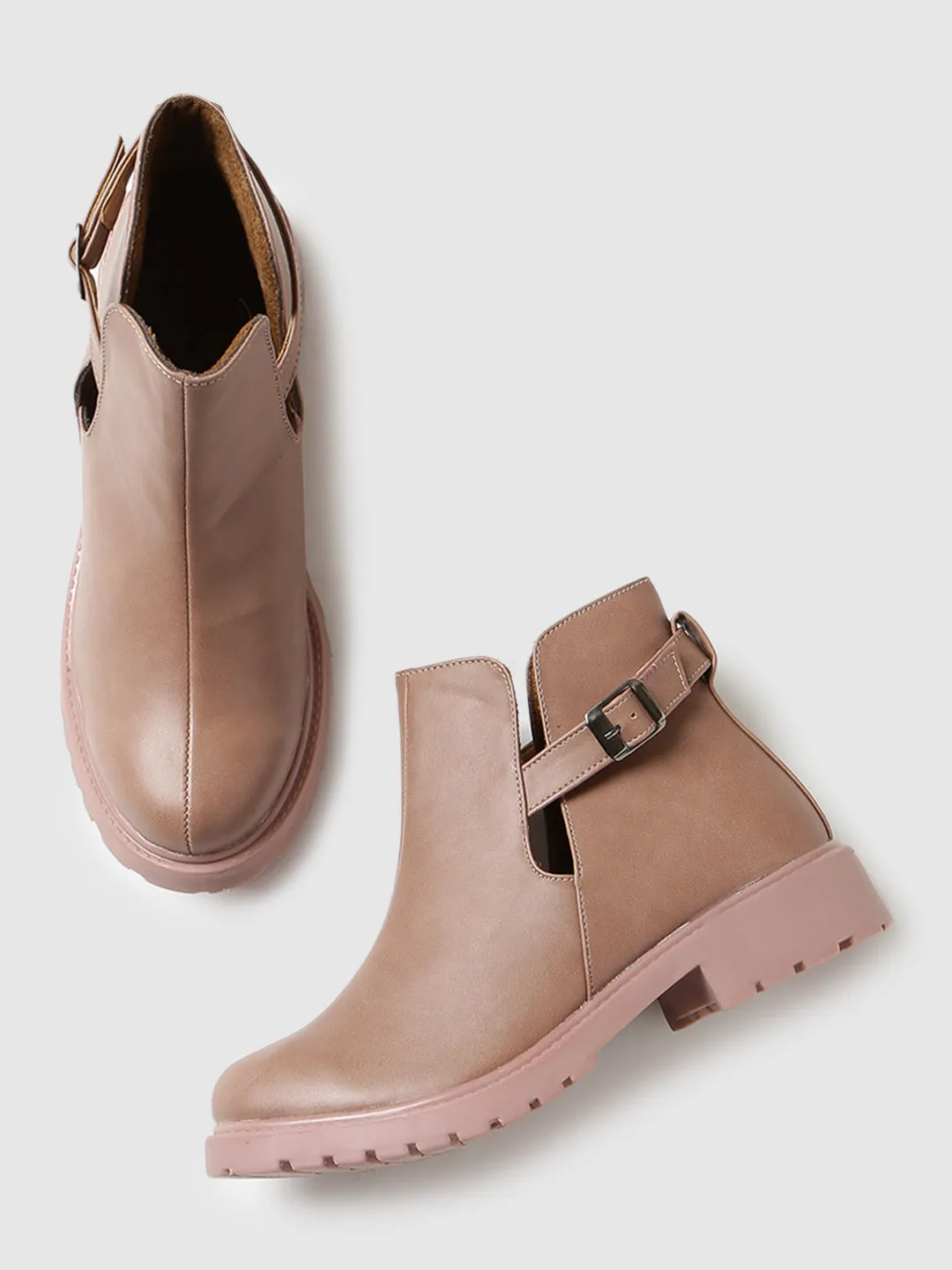 Solid Block Heels (Boots)