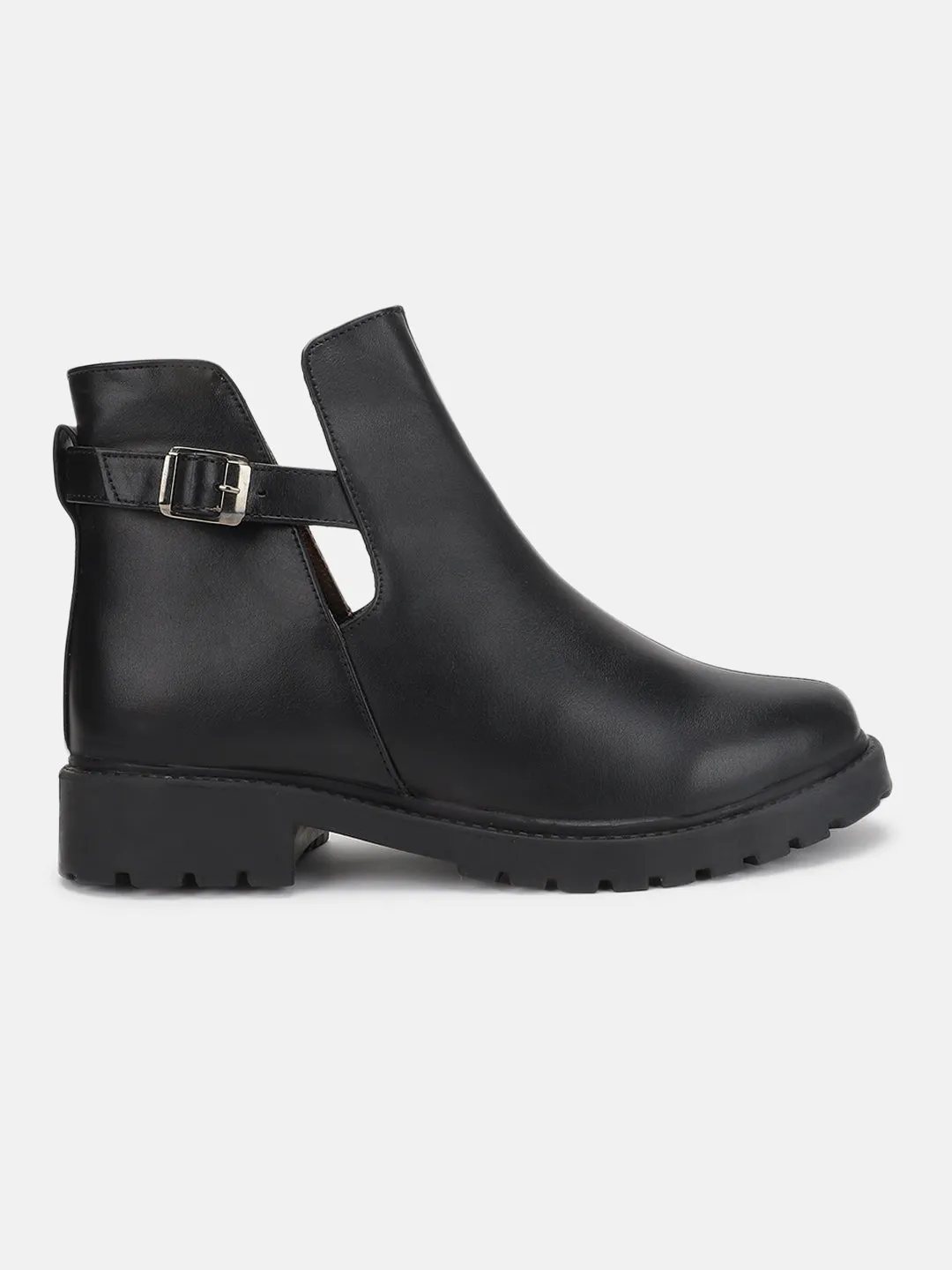 Solid Block Heels (Boots)