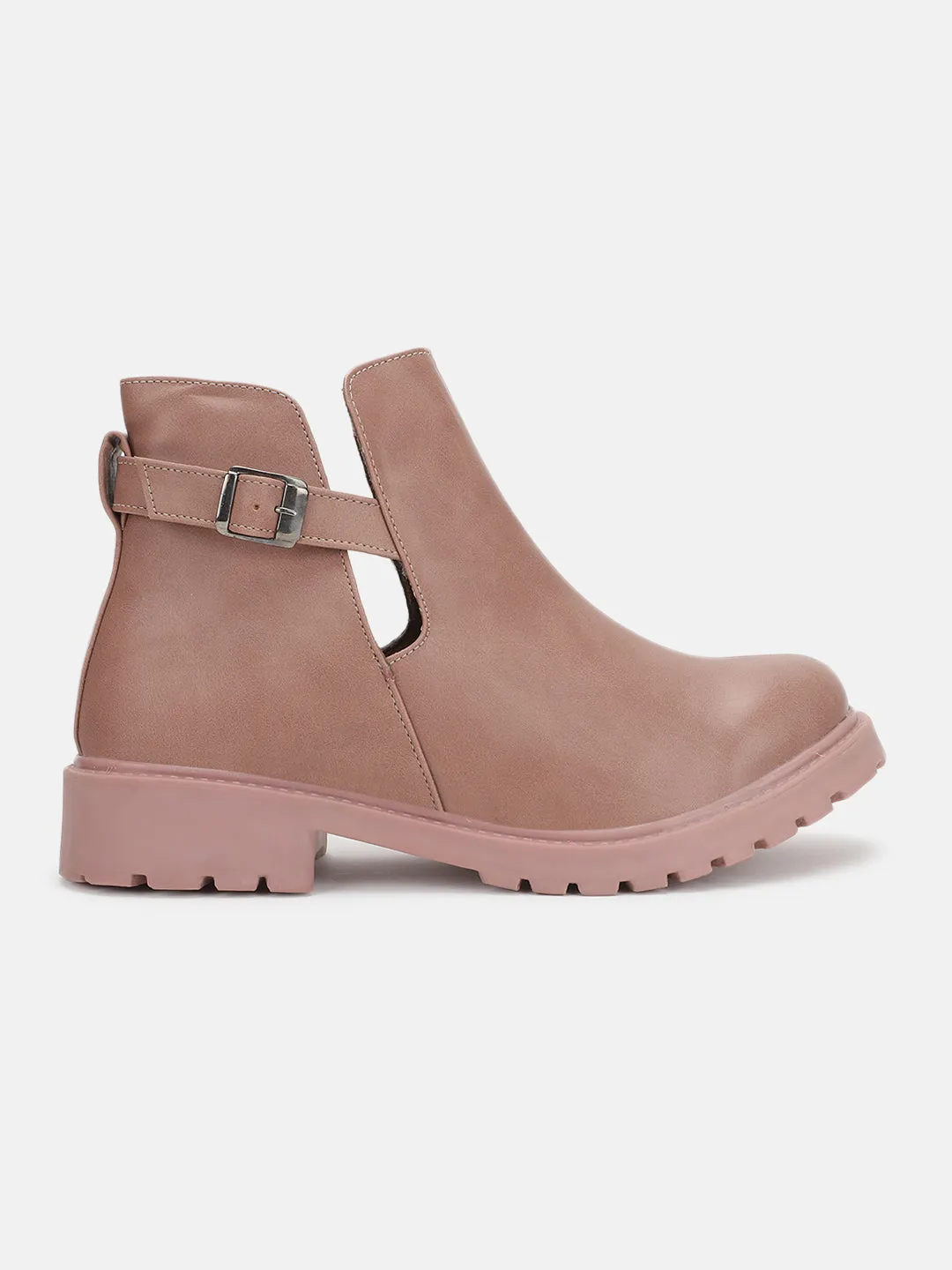 Solid Block Heels (Boots)