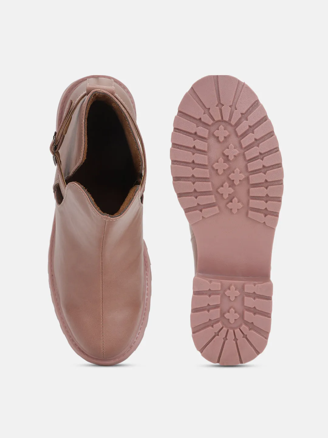 Solid Block Heels (Boots)