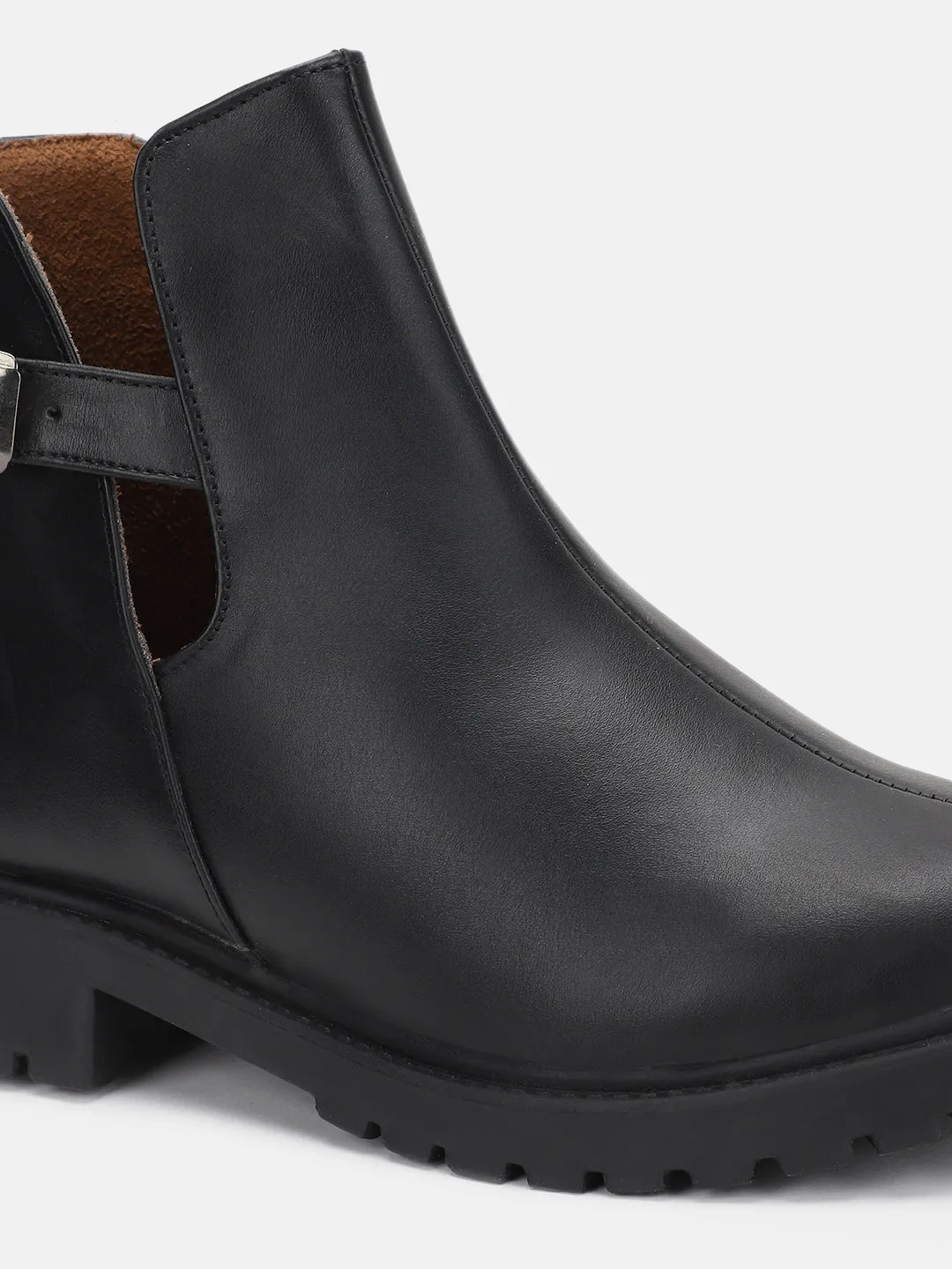 Solid Block Heels (Boots)