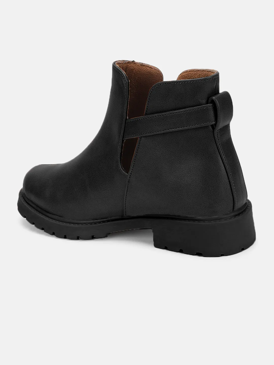 Solid Block Heels (Boots)