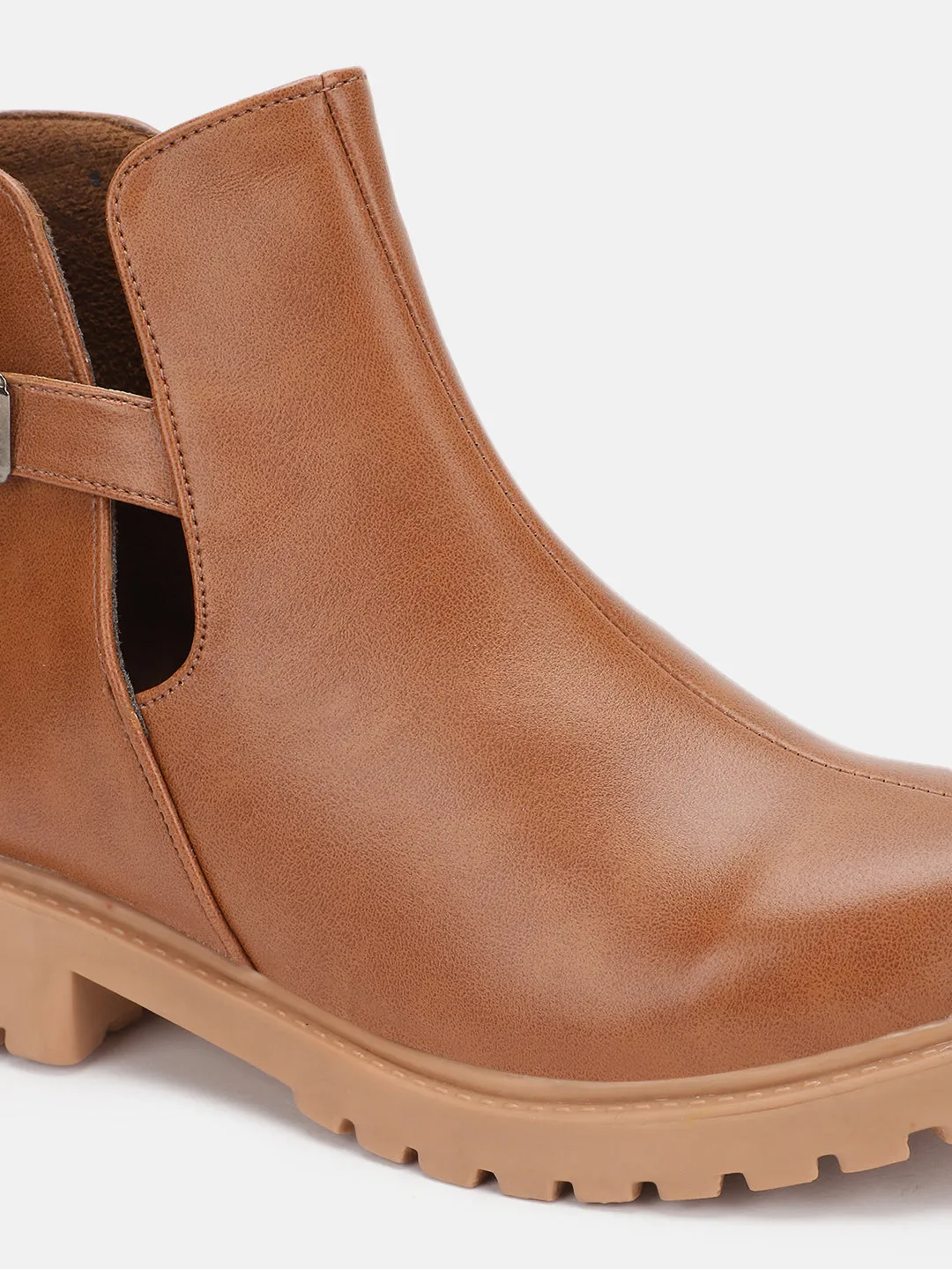 Solid Block Heels (Boots)