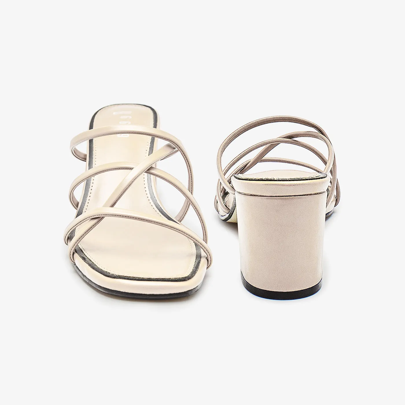Square Block Womens Heels