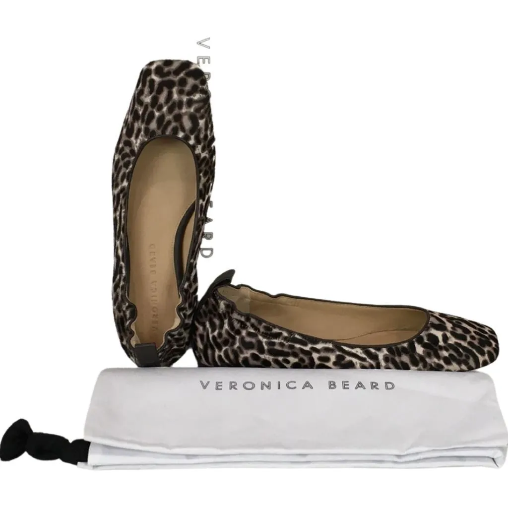Veronica Beard Women Alison Leopard Color Ballet Flat Casual