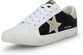 Vintage Havana Grande Women’s Fashion Sneakers | Star Tennis Shoes Womens | Low Top Slip On | Walking Comfortable Casual