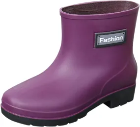 Waterproof Mid Calf Women Rain Boots Lightweight Comfortable Wide Calf Garden Shoes Fishing Boots Women