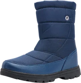 Winter Boots for Women Slip On Comfortable Mid Calf Winter Boot Waterproof Outdoor Fur Lined Hiking Shoes