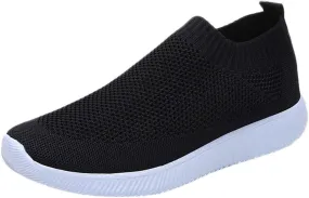 Women's Fashion Sneaker Non Slip Breathable Lightweight Comfortable Lace Up Slip On Tennis Shoes Arch Support Loafers Shoes for Women Waterproof Sneakers Women