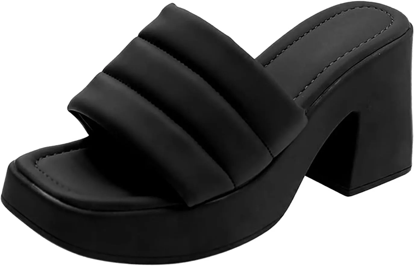 Women's Platform Heels Sandals Open Toe Fashion Wedding Sexy Dress Block Chunky Wedges High Heel Ankle Strap Pumps