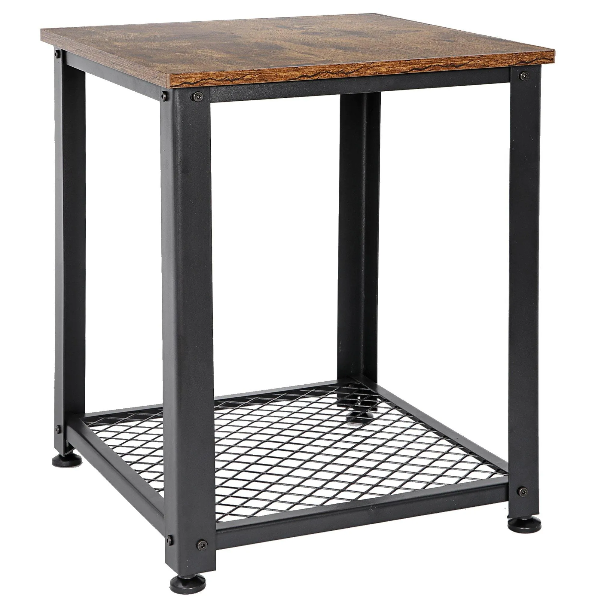 ZENY™ End Table, Sofa Side Telephone Table with 2-Tier Shelves, Nightstand for Bedroom, Living Room